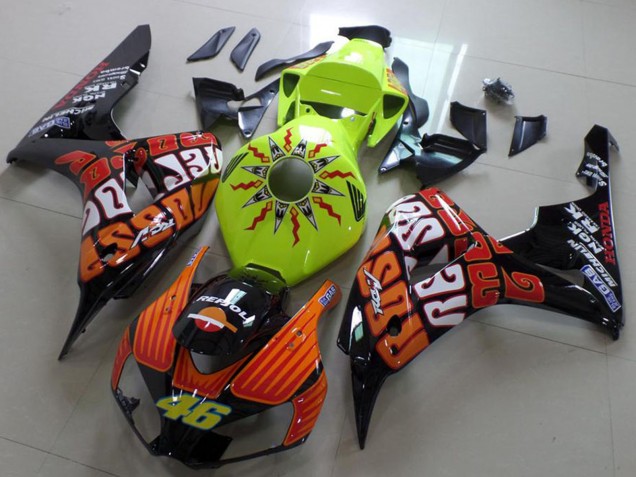 Discount 2006-2007 Green Orange Glossy Black Rossi 46 Honda CBR1000RR Motorcycle Fairing Canada