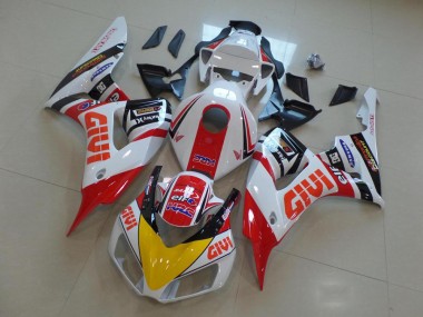 Discount 2006-2007 White Red Yellow Glossy Black Givi HRC Honda CBR1000RR Motorcycle Fairings Canada