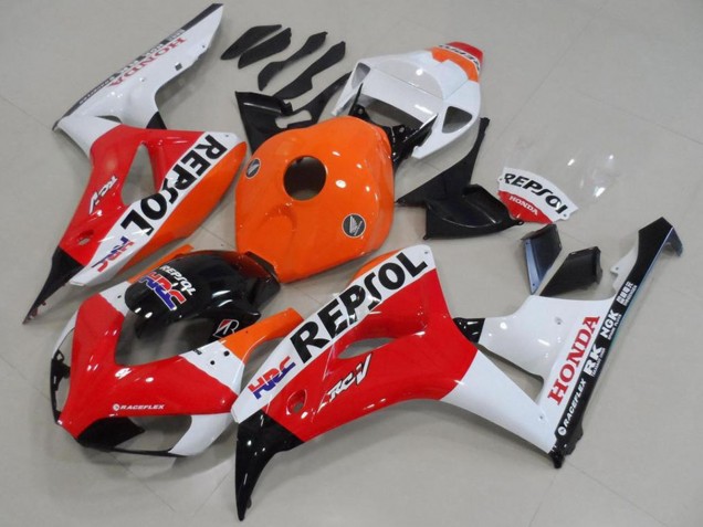 Discount 2006-2007 Orange White Red Glossy Black Repsol HRC Honda CBR1000RR Motorcycle Fairing Canada