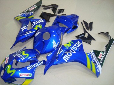 Discount 2006-2007 Blue Green MoviStar Castrol Honda CBR1000RR Motorcycle Fairings Canada