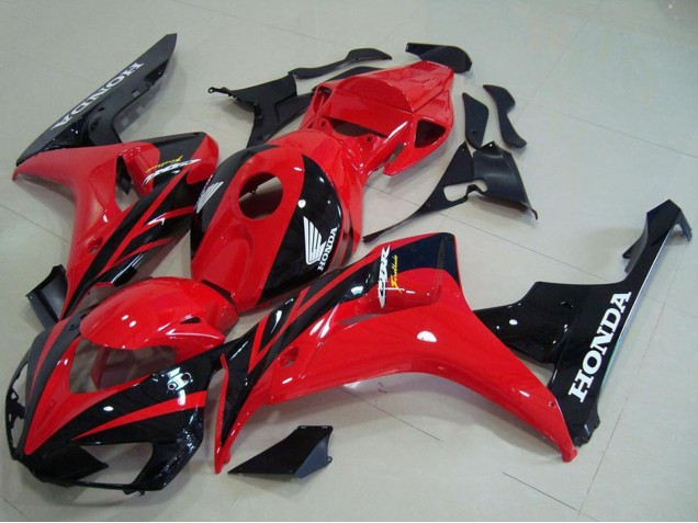 Discount 2006-2007 Red Glossy Black Honda CBR1000RR Motorcycle Fairing Kits Canada