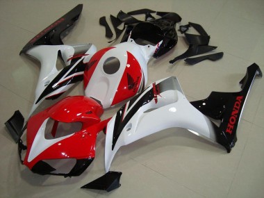 Discount 2006-2007 White Red Glossy Black Honda CBR1000RR Motorcycle Fairings Kit Canada