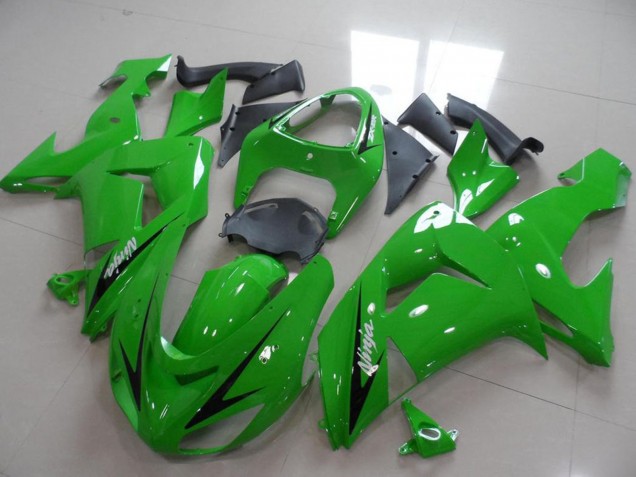 Discount 2006-2007 Green Black Stripe Kawasaki ZX10R Motorcycle Fairings Canada