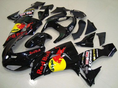 Discount 2006-2007 Glossy Black Yellow Red Bull Kawasaki ZX10R Motorcycle Fairings Canada
