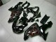Discount 2006-2007 Glossy Black Red Flame Kawasaki ZX10R Motorcycle Fairing Kits Canada