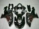 Discount 2006-2007 Glossy Black Red Flame Kawasaki ZX10R Motorcycle Fairing Kits Canada