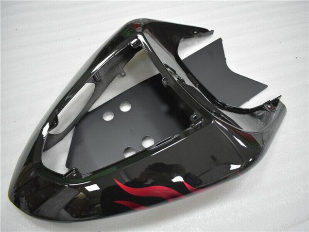 Discount 2006-2007 Glossy Black Red Flame Kawasaki ZX10R Motorcycle Fairing Canada