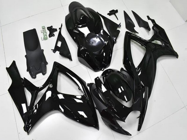 Discount 2006-2007 Glossy Black Suzuki GSXR 600/750 Bike Fairings Canada