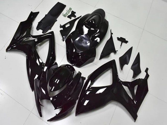 Discount 2006-2007 Glossy Black Suzuki GSXR 600/750 Bike Fairings Canada