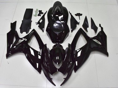 Discount 2006-2007 Glossy Black Suzuki GSXR 600/750 Bike Fairings Canada