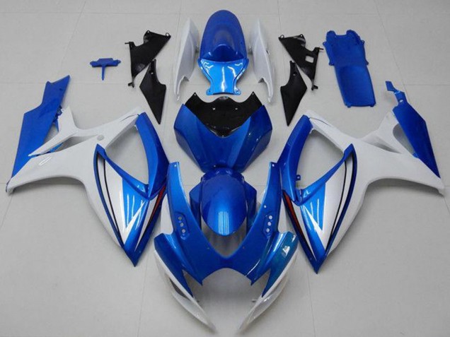 Discount 2006-2007 White Blue Suzuki GSXR 600/750 Motorcycle Fairings Canada