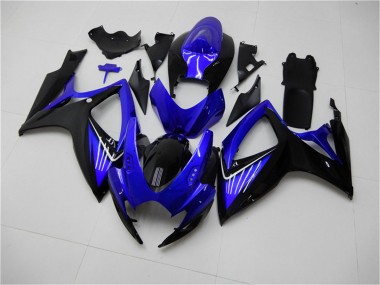 Discount 2006-2007 Blue Glossy Black Suzuki GSXR 600/750 Motorcycle Fairings Canada