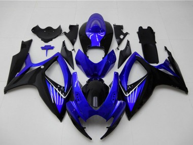 Discount 2006-2007 Blue Glossy Black Suzuki GSXR 600/750 Motorcycle Fairings Canada