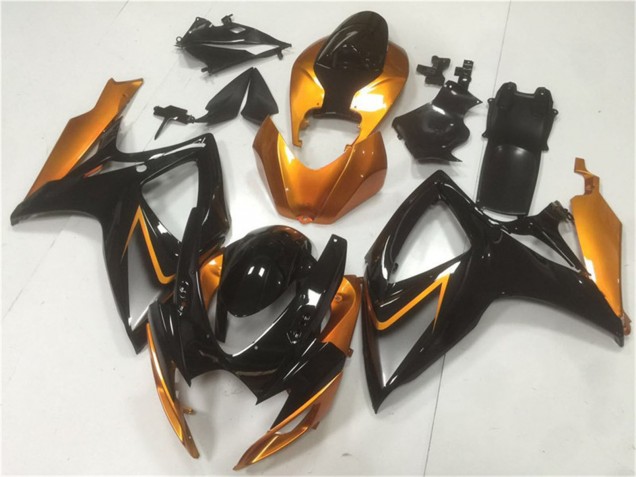 Discount 2006-2007 Orange Glossy Black Suzuki GSXR 600/750 Motorcycle Fairings Canada
