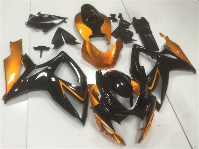 Discount 2006-2007 Orange Glossy Black Suzuki GSXR 600/750 Motorcycle Fairings Canada
