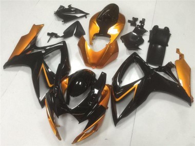 Discount 2006-2007 Orange Glossy Black Suzuki GSXR 600/750 Motorcycle Fairings Canada