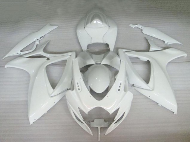 Discount 2006-2007 Pearl White Suzuki GSXR 600/750 Motorcycle Fairings Canada
