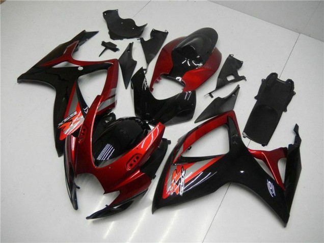 Discount 2006-2007 Red Glossy Black Suzuki GSXR 600/750 Motorcycle Fairing Canada
