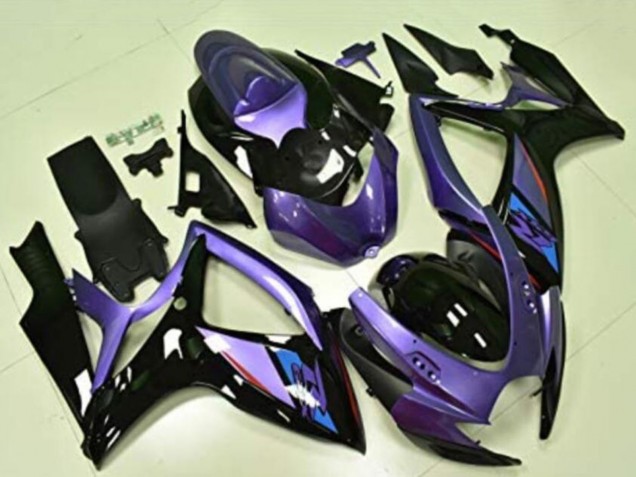 Discount 2006-2007 Purple Glossy Black Blue Suzuki GSXR 600/750 Motorcycle Fairings Canada