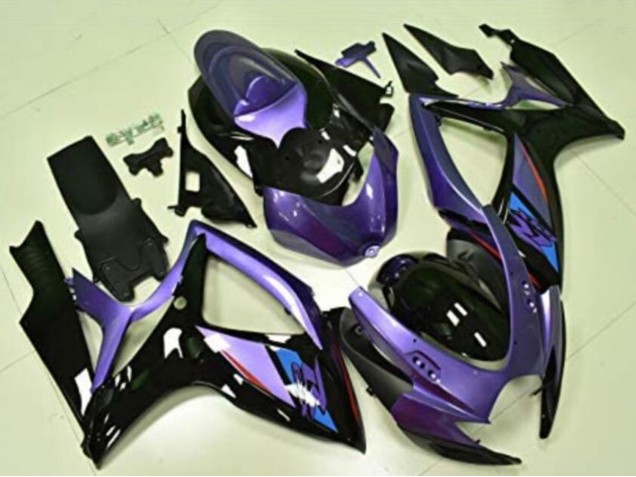 Discount 2006-2007 Purple Glossy Black Blue Suzuki GSXR 600/750 Motorcycle Fairings Canada