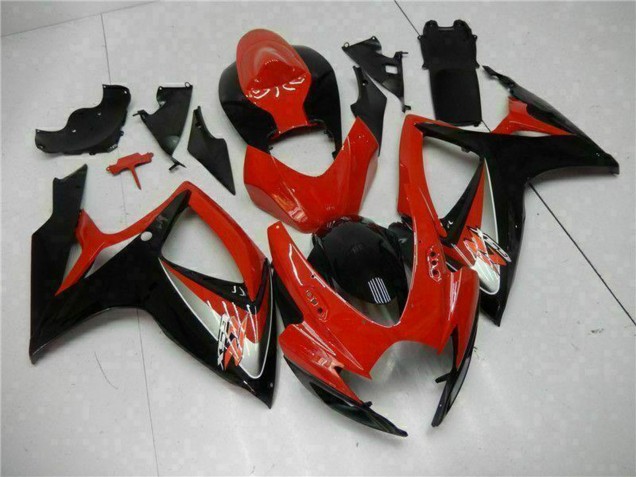 Discount 2006-2007 Red Glossy Black Suzuki GSXR 600/750 Motorcycle Fairings Canada