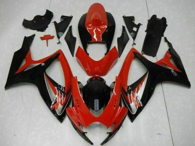 Discount 2006-2007 Red Glossy Black Suzuki GSXR 600/750 Motorcycle Fairings Canada