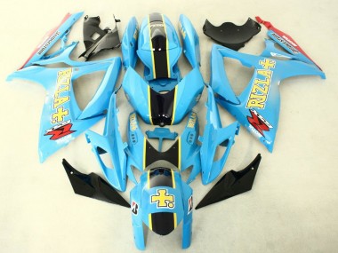 Discount 2006-2007 Light Blue Black Yellow Rizla Suzuki GSXR 600/750 Motorcycle Fairings Canada