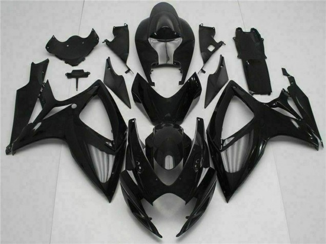 Discount 2006-2007 Glossy Black Suzuki GSXR 600/750 Motorcycle Fairing Kits Canada