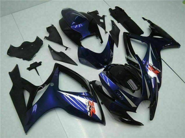 Discount 2006-2007 Glossy Black Blue Suzuki GSXR 600/750 Motorcycle Fairings Canada
