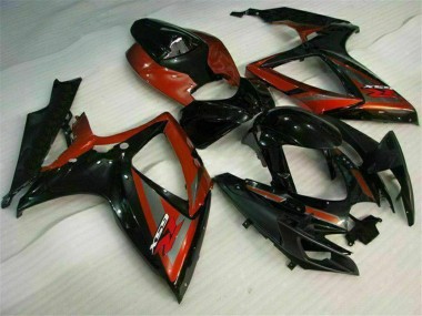 Discount 2006-2007 Glossy Black Red Suzuki GSXR 600/750 Motorcycle Fairings Canada