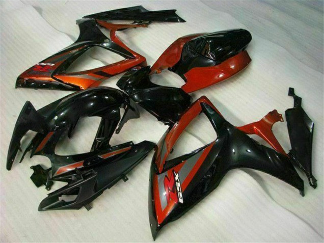 Discount 2006-2007 Glossy Black Red Suzuki GSXR 600/750 Motorcycle Fairings Canada