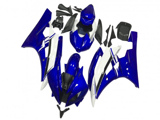 Discount 2006-2007 Blue White Black Yamaha YZF R6 Motorcycle Fairings Canada