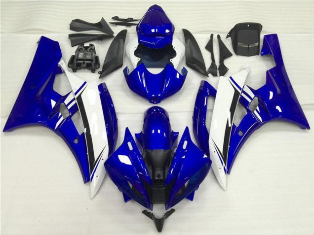Discount 2006-2007 Blue White Black Yamaha YZF R6 Motorcycle Fairings Canada