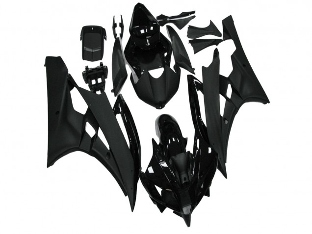 Discount 2006-2007 Glossy Black Matte Black Yamaha YZF R6 Motorcycle Fairing Canada