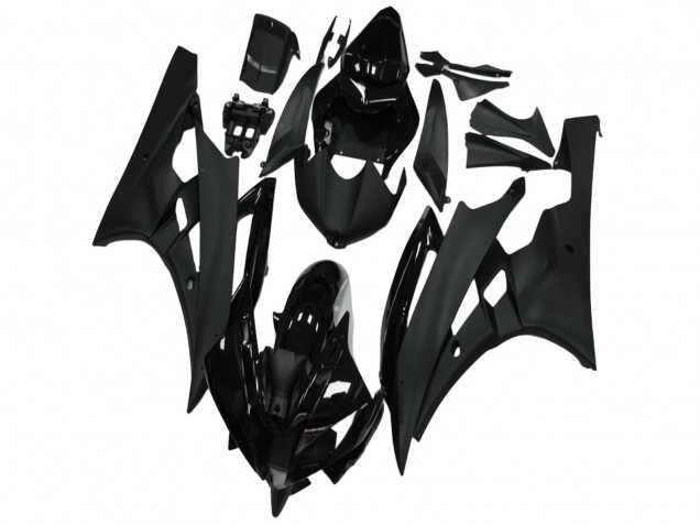 Discount 2006-2007 Glossy Black Matte Black Yamaha YZF R6 Motorcycle Fairing Canada