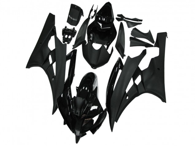 Discount 2006-2007 Glossy Black Matte Black Yamaha YZF R6 Motorcycle Fairing Canada