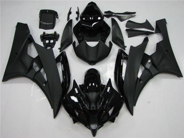 Discount 2006-2007 Glossy Black Matte Black Yamaha YZF R6 Motorcycle Fairing Canada