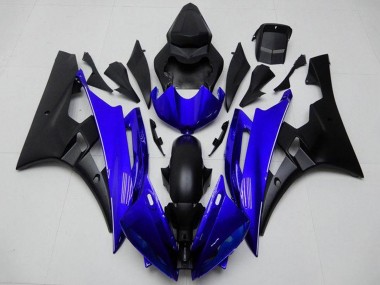 Discount 2006-2007 Blue Matte Black Yamaha YZF R6 Motorcycle Fairing Canada