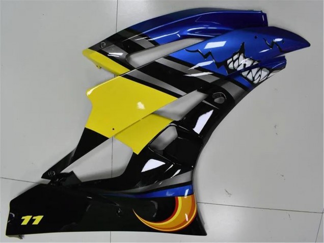 Discount 2006-2007 Blue Yellow Glossy Black Shark Yamaha YZF R6 Motorcycle Fairings Canada