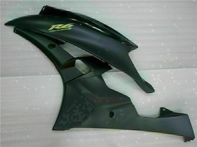 Discount 2006-2007 Glossy Black Matte Black Gold Decals Yamaha YZF R6 Motorcycle Fairings Canada