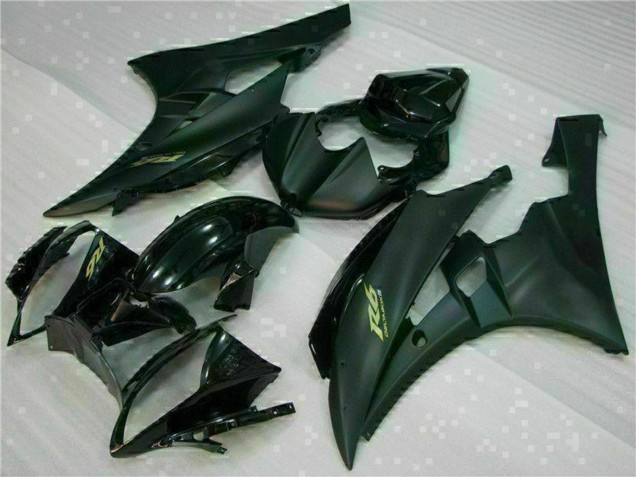 Discount 2006-2007 Glossy Black Matte Black Gold Decals Yamaha YZF R6 Motorcycle Fairings Canada