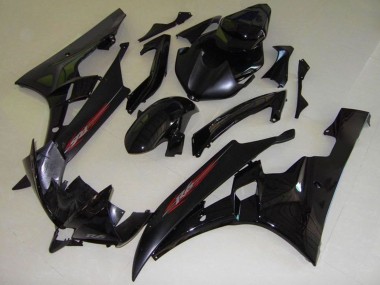 Discount 2006-2007 Glossy Black Matte Black Red OEM Style Yamaha YZF R6 Motorcycle Fairings Canada