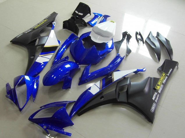 Discount 2006-2007 White Blue Matte Black Motul Michelin Yamaha YZF R6 Motorcycle Fairings Canada