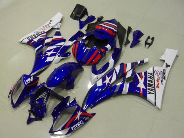 Discount 2006-2007 White Blue Red Motul Michelin Yamaha YZF R6 Motorcycle Fairings Canada
