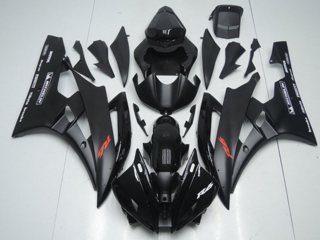 Discount 2006-2007 Glossy Black Matte Black Red Motul Michelin Yamaha YZF R6 Motorcycle Fairings Canada