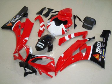 Discount 2006-2007 Red White Glossy Black Motul Yamaha YZF R6 Motorcycle Fairings Canada