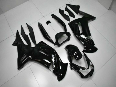 Discount 2006-2008 Glossy Black White Kawasaki EX650 Motorcycle Fairings Canada