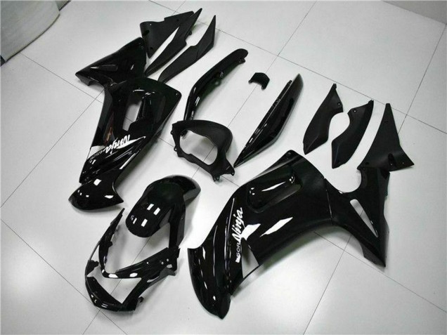 Discount 2006-2008 Glossy Black White Kawasaki EX650 Motorcycle Fairings Canada