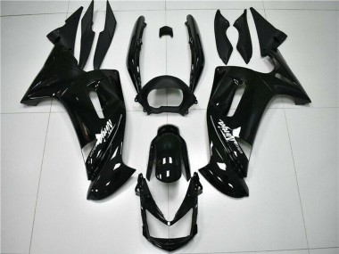 Discount 2006-2008 Glossy Black White Kawasaki EX650 Motorcycle Fairings Canada