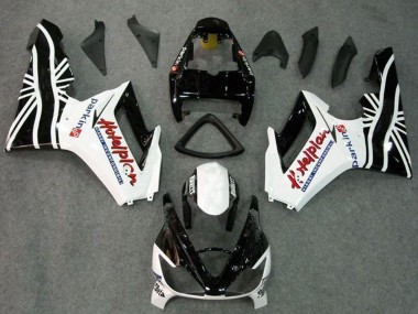 Discount 2006-2008 White Glossy Black Triumph Daytona 675 Triple Motorcycle Fairing Kits Canada